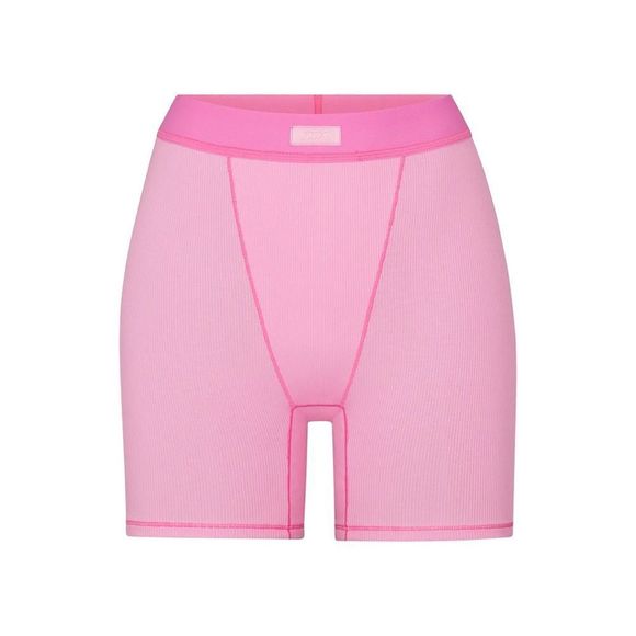 SKIMS Pants - NEW Skims Cotton Rib Boxer Sz XS in Bubble Gum